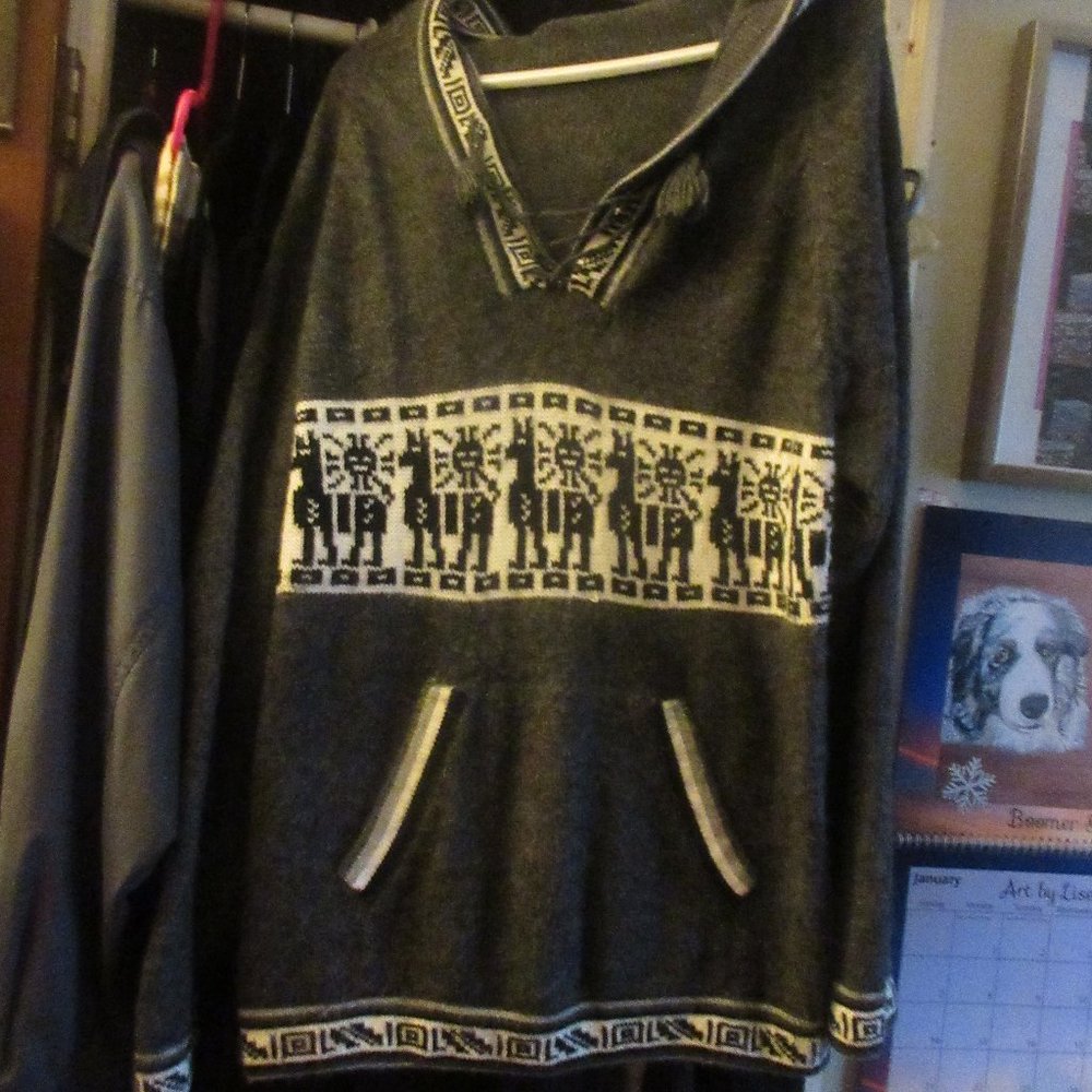 detailed wool sweater ,l-xl